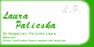 laura palicska business card